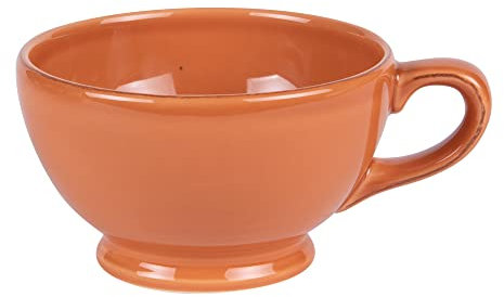 Table Passion - Tasse Jumbo en Faïence Orange, 700 ml, Rond, Réutilisable