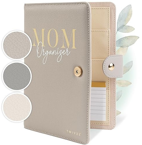 TWIVEE - Mutterpasshülle - Organizer mit Magnetverschluss - Mutter-Kind-Pass - Deutscher Mutterpass - Inkl. Notizblock und 8 Fächern