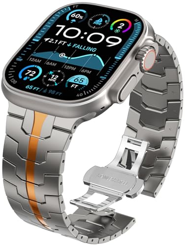 WINGLE Straps for Apple Watch Ultra 3 2 1/Series 11 10 9 8 7 6 5 4 3 2 1 SE | Metal Straps Stainless Steel Replacement Band for iWatch 49mm 46mm 45mm 44mm 42mm 41mm 40mm 38mm for Man