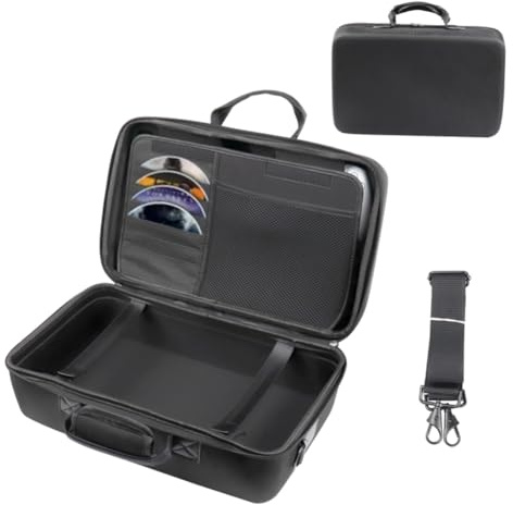 Étui de Transport Rigide for PS5 Slim, étui de Protection résistant aux Chocs, Sac à Main Portable Compatible avec Les manettes PS5 Slim/Disk Digital Edition/Cordons et Autres accessoires/913