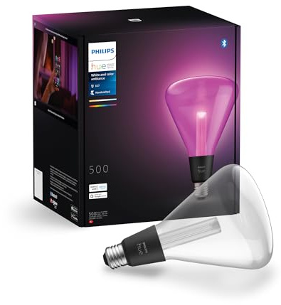 Philips Hue Lightguide smarte Lampe, Edison Form, ST70, weißes und farbiges Licht, Bluetooth kompatibel, Sprachsteuerung mit Alexa, Apple Home und Google Assistant