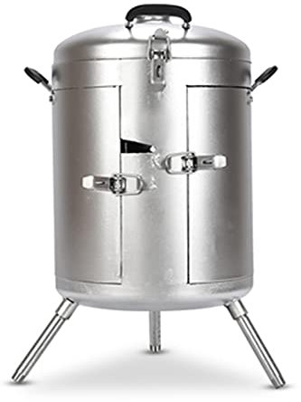 YJKKZQLB Barbecue à la Maison épaissi respectueux de l'environnement sans fumée Barbecue Baril extérieur Charbon de Bois poêle Suspendu Barbecue Cylindre Four à Braiser,