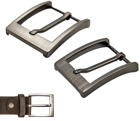 Kmuqshy Fibbia Cintura Quadrata in Lega 1,5 Pollici (38-40mm) Uomo e Donna, Ricambio Fibbia Unipolare Cintura Universale per Cinturafino a 40 mm di Larghezza, Alta Qualità, Facile da Attaccare