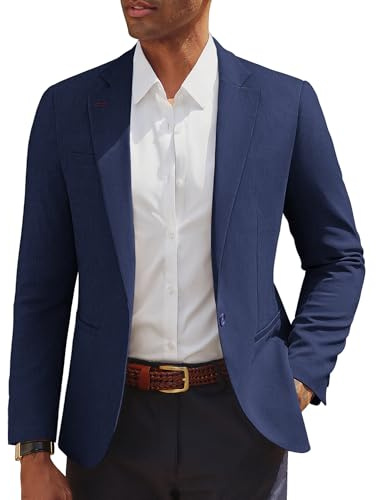 PJ PAUL JONES Blazers Veste de sport décontractée à bouton pour homme, bleu marine, M