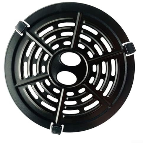 Placa de parrilla redonda de 2 cuartos de galón, fácil de usar y limpiar, compatible con las principales marcas