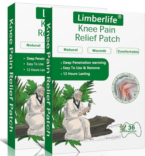 Patch Chauffant, 72Pcs Patch anti Douleur Genoux, Patch Anti Douleur, Patchs de Soulagement de la Douleur Pour Douleurs au Cou, Epaules, Courbatures, Articulations
