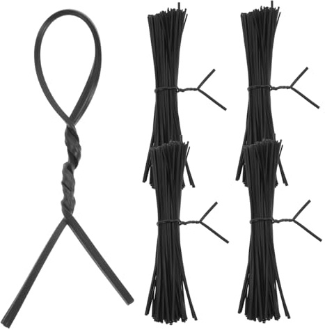LABRIMP 1000piezas Bridas De Alambre Recubiertas De Plástico Bridas De Hierro Galvanizado Para Cables Alambre Para Atar Jardinería