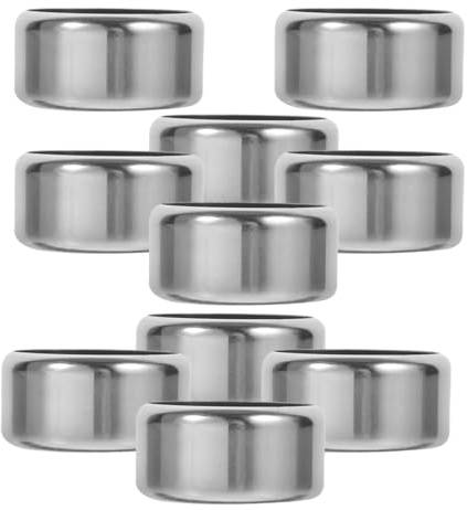jojofuny 10pcs Stainless Steel Wine Bottle Metal Collar Drip Rings with Sleek Minimalist Design, Reliable Bottle Decor for Event or Setting, for Wine Lovers