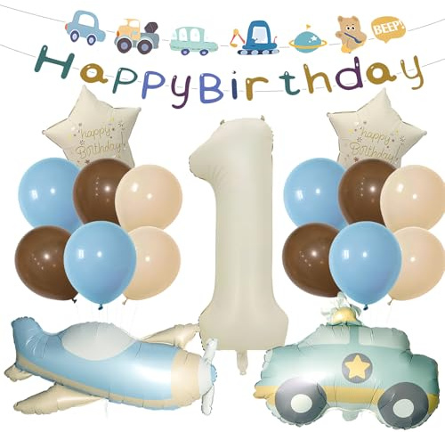 Decoración Cumpleaños Niño 1 Años 18 Piezas