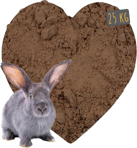 Petigi Buddelsand Kaninchen, Hasen, Chinchilla, für Buddelkisten | 25kg, lehmfrei, für sensible Pfoten geeignet, frei von chemischen Zusätzen und Verunreinigungen