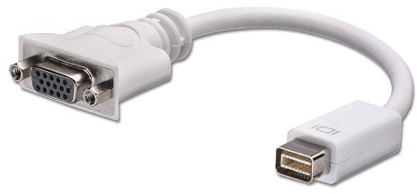 Lindy Adapter Mini-DVI to VGA mini DVI VGA Bianco cavo di interfaccia e adattatore