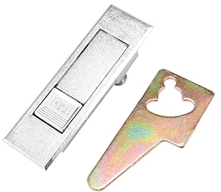 sourcing map Electric Schrank Push Button Griff Lock Silber Ton de