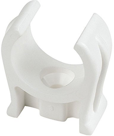 Merriway BH01941 Clip per Tubi, Bianco, Set di 20 Pezzi