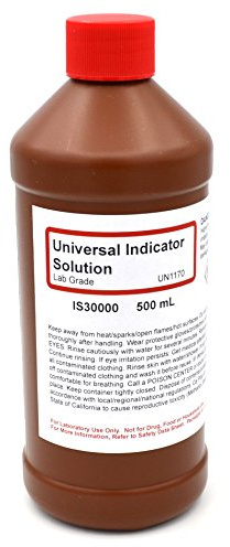 Laboratory-Grade Universal Indicator Solution, 500mL - The Curated Chemical Collection