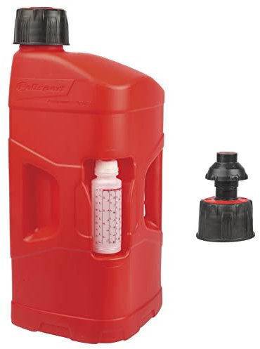 Polisport 8460000002 - ProOctane Tanica Benzina Omologata da 20L con Sistema di riempimento rapido Durevole e Resistente con Tappo a Prova di versamento a Colori Rosso