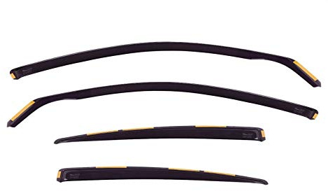 J&J AUTOMOTIVE | Windabweiser Passend Für 2008 2013-2018, Heko Regenabweiser, Getönt, Set 4-Teilig, Vorne und Hinten, Aerodynamisch