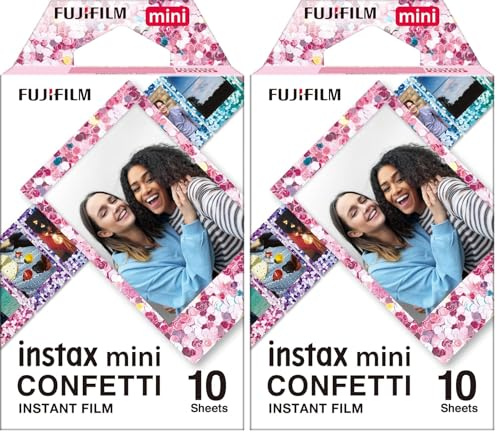 Fujifilm instax Mini Film Confetti, 16620917, 10 Shot (Lot de 2)