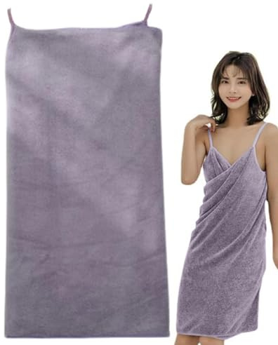 Bademantel Badetuch, Tragbar Duschbadetuch Badetuch-Strandtuch Dusche Pool Spa Damen Saugfähiger Badewickel, Weiches Schlingentuch Saugfähiger Baderock Trocknend, Verdicktes Badetuch