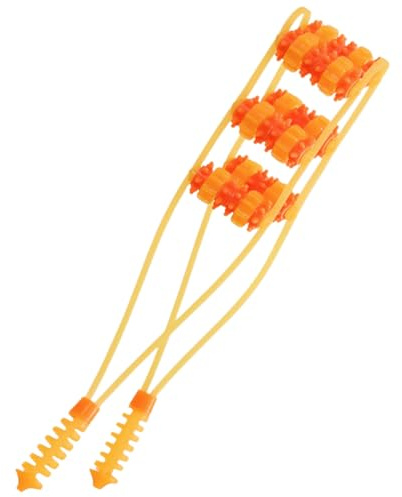 NOLITOY Rückenmassagegerät Rollenseil, Manueller Massagegurt für Rücken, Nacken, Schultern, Beine, Taille, Therapie, Lymphmuskelmassagegerät