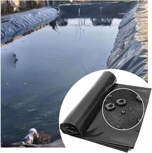LNNW Canvas Fish Pond Pool Pond Liners for Garden Ponds, Water Features, Fish Ponds Impermeable, Prefabricated Pond Liners for Fish Ponds(6x4.5m)