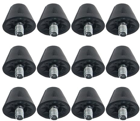 HUAJINGKEJI 12 Stück Fußballschuh-Stollen, Fußballschuh-Spikes, Nylon, Ersatz-Stollen, Schraubstollen