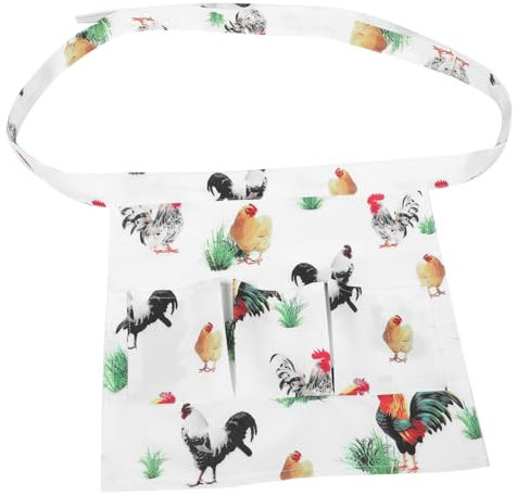 Cabilock Junge Mädchen Eier-sammelschürze Mit Taschen Bunte Hühnerei-schutzschürze Für Junge Mädchen Praktische Bauerngartenschürze Zum Eiersammeln Und Bruchsicherung Niedliches Farmer-kost
