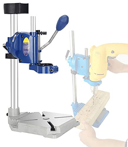 Support de perceuse à Colonne, Support de perceuse à Colonne, Support de perceuse à Colonne avec étau pour perceuse à Main, Table de perceuse à Colonne de Table sur Pied avec Base en Fonte,