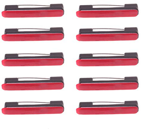 HAWILLOSCH 100 Piezas Alfileres Adhesivos Imperdibles De Barra Imperdibles Con Pegamento Para Manualidades y Herramientas De Oficina Accesorios De Plástico Para Identificación De Trabajador