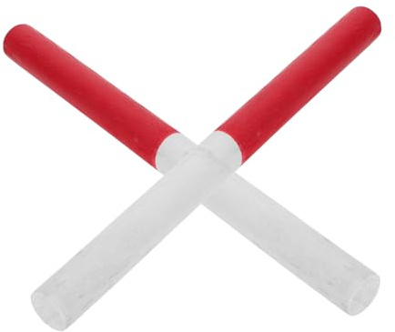 GAROZATION 2pièces Bâtons De Relais Bois Légers pour Garçon Fille Bâtons Antidérapants pour Compétitions Scolaires Et Événements Sportifs Extérieur Parfaits pour Travail Équipe Et