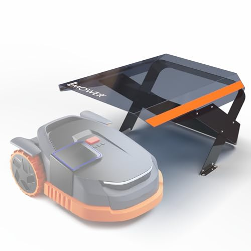 Idea Mower Garage pour robot tondeuse Mobius compatible avec Segway Série X3 - Protection avec toit transparent UV, accès clavier, installation indépendante