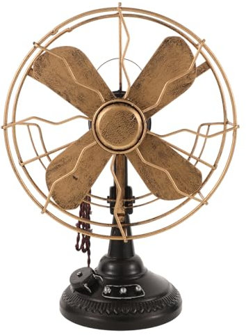 POPETPOP Decorazione Da Scrivania in Forma Ventaglio Da Scrivania Retrò Vintage Per Ventilatore