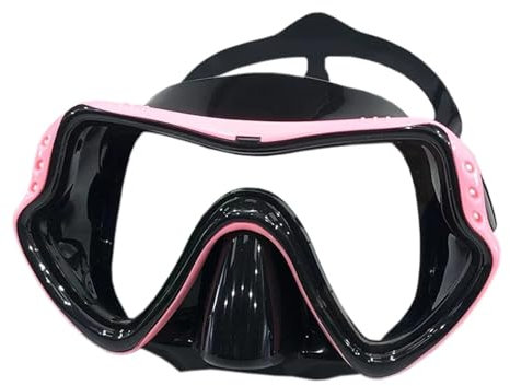 Maschera Subacquea Occhiali da Nuoto Impermeabili in Silicone Morbido Occhiali da Nuoto Occhiali UV per Uomini e Donne Maschera da Sub Maschera(306pink)