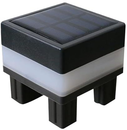 Luci Di Recinzione Solare, Luce Impermeabile Al Portico Solare Esterno, Lampada Da Giardino, Ideale Per Il Campeggio, Cassetta Postale, Ringhiera, Passerella, , Paesaggio, Percorso, Patio, Cance