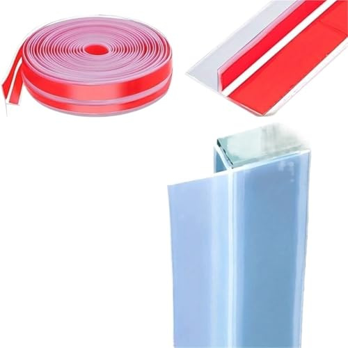 Bande D'éTanchéIté Transparente Joint d'étanchéité coupe-vent en silicone forme de T, adapté aux joints portes et vitres - Transparent, durable facile à coller(6 meters)