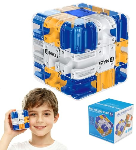 Cubo Labirinto 3D, 3D Labyrinth Cube Puzzle, Puzzle 3D, Labirinto 3D Puzzle