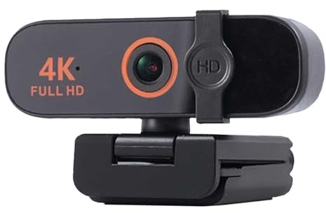 4K-webbkamera För Streaming, Högprecisionsautofokus, Brusreducerande Mikrofoner, USB-webbkamera Med Inbyggt Sekretesslock, Streamingkamera För Livehandel/spel/skönhet
