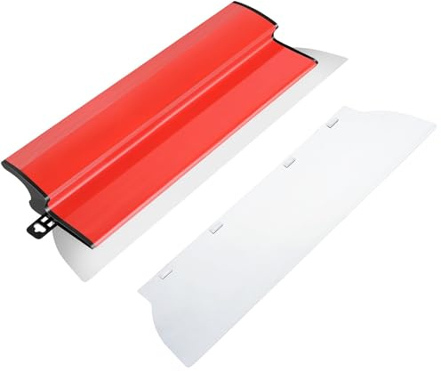 40 cm Flächenspachtel Set | Beton Spachtel Werkzeug | Dekorspachtel für Spachtelmasse, 0,5 mm & 0,3 mm Edelstahlblatt Ergonomischem