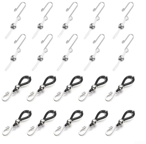 Pumixiy Lot de 20 clips de fermeture éclair réglables sans couture pour jeans et pantalons, solution de réparation de fermeture éclair en denim (C)
