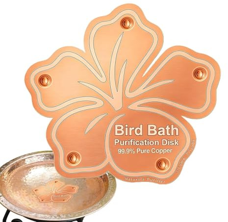 Générique Bird Bath Copper Disk - koppar 3,94 tum, reningspanel väderbeständig | Fågel badrenare för bakgård trädgård hemmaägare trädgårdsmästare entusiaster