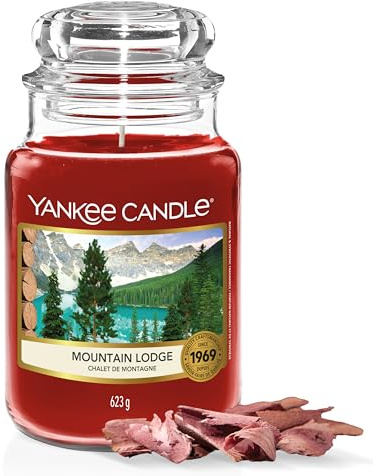 Yankee Candle Candela profumata | Candela in giara grande della Rifugio di Montagna | Candele a lunga combustione: fino a 150 ore | Regali perfetti per le donne