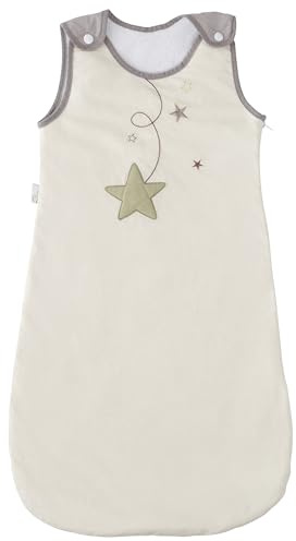 P'tit Basile - stor justerbar sovsäck på sommaren baby - 80 eller 105 cm - 6-36 månader - naturlig ecru blandad färg - ekologisk bomull - absorberande frottéfoder - lätt och mjukt mysigt - Turbulette TOG 2 - praktisk och bekväm