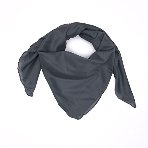 Baumwolltuch Schal Kopftuch Damen Herren Unisex Bandana Halstuch Accessoire Multifunktionstuchviele Atmungsaktiv und Weich Gesichtsschutz für Herbst und Winter Farben 100x100 cm