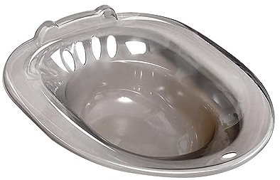 harayaa Elderly Toilet Seat Basin Women Sitz Bath Bathroom Seat Basin Universal for Future Mum Who Cannot Squat, Grey