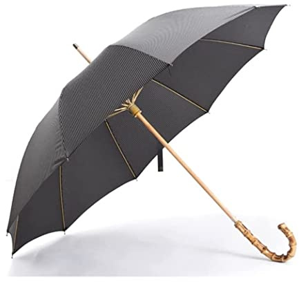 PIPONS Umbrella for Rain Golf Umbrella 10 Bones Windproof Stick Umbrella Bamboo Handle Retro Gentleman Manual Canopy Vented Umbrella Golf Umbrella