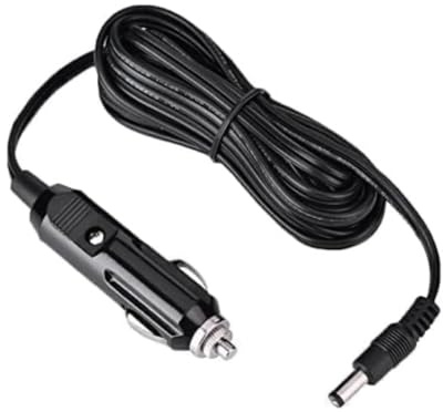 Cable Adaptador para Encendedor de Cigarrillos de Coche, 1,8 m, 12 V-24 V CC-CC, 5,5 mm x 2,1 mm, 10 A, Salida de Corriente DC5,5 x 2,1 Interfaz (Negro)