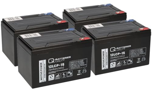 Akku Kompatibel 36V 15Ah (4x12V 15Ah) E-Scooter E-Roller - Langlebig - Wartungsfrei - Zuverlässig - Ersatzakku - Akku - Batterie - Stromversorgung