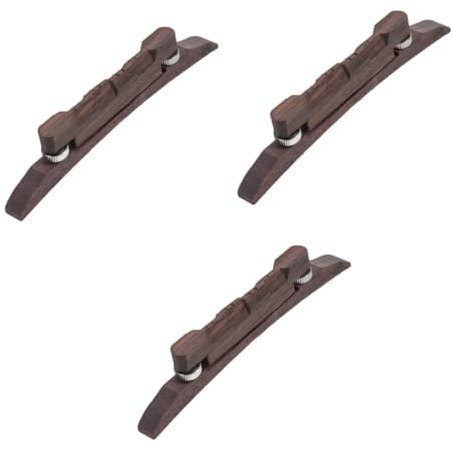TOYANDONA 3pcs Mandolin Bridge Replacement for Professional Mandolin String Bridge Accessory for Musical Instrument Parts
