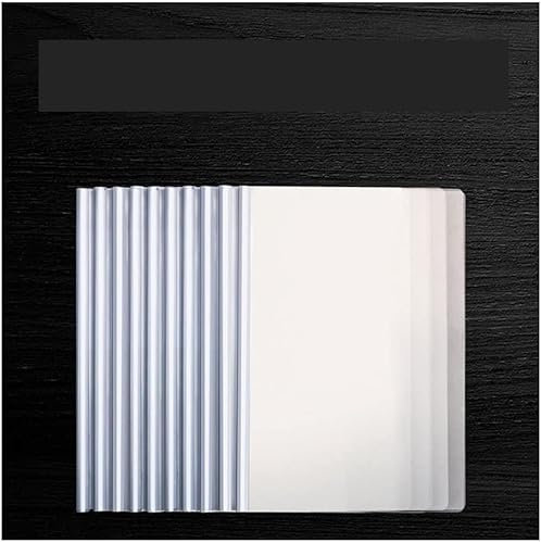 Präsentationsmappe, Organmappe, Aktenmappe, Aktenmappe, durchsichtige Schiebeleiste, Berichtshüllen, Präsentationsmappe, Organizer for Papier im A4-Format, Büro, Schulbedarf, 10 Stück Aktenorganisatio
