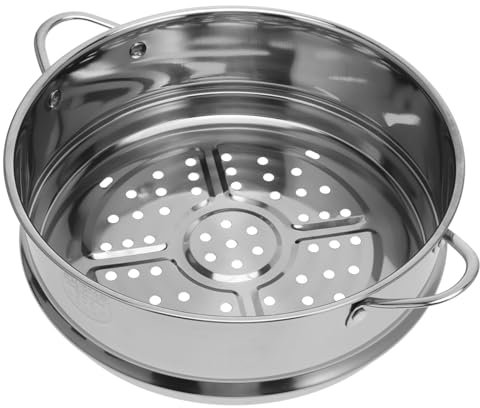 ANSNOW 2 Stück Kochkessel, Induktions-Dampfgarer, Dampfgarer, Gemüsedampfer, Kochgeschirr, Dampfgarer, Korb, Topf, Dampfgarer, Kochtopf, Dampfeinsatz, Dampfgarer, Babynahrung, Gedämpftes Gefülltes B