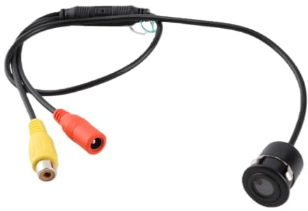 KIMISS Mini Telecamera CCTV Impermeabile Cablata Grandangolare da 170 Gradi PAL con CCD per Auto - Telecamera di Sorveglianza in Miniatura Ad Alta Definizione per Monitoraggio di